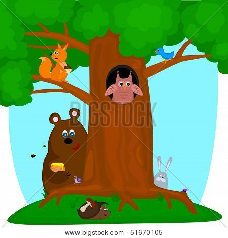Tree With Animals