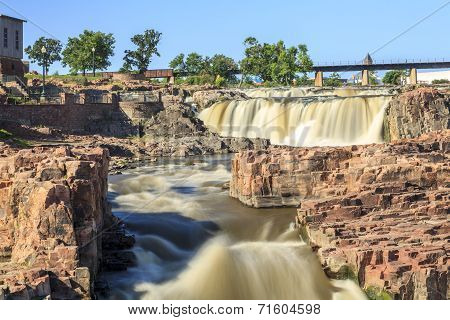 Waterfalls In Sioux Falls, South Dakota, Usa