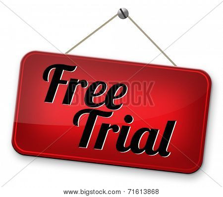 try now for free trial membership or product promotion free product sample, test or try it here and now. No charges unique promotion offer