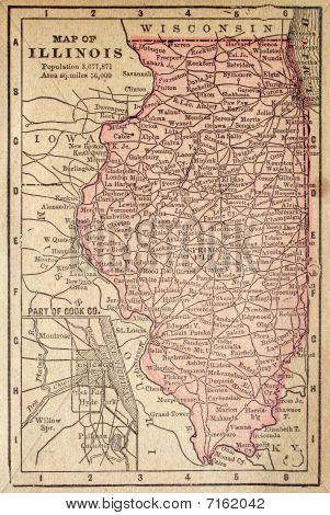 Karte von illinois