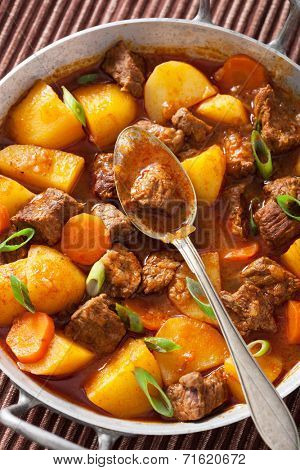 beef stew with potato and carrot 