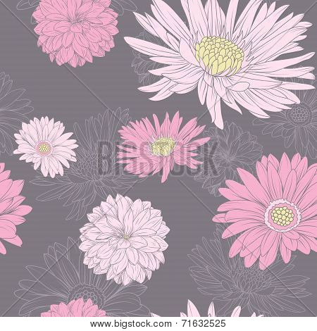 Flower seamless pattern