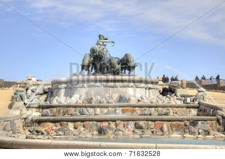 Gefion Fountain. 1908 Year