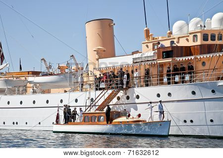 Yacht Is Waiting For The Queen Of Denmark