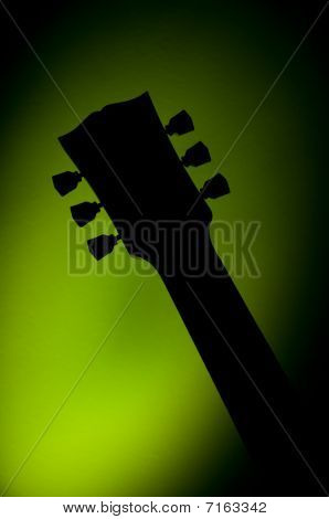 Sziluettje egy les paul gitár típusa
