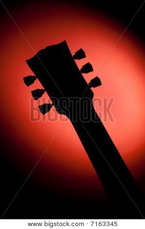 Sziluettje egy les paul gitár típusa