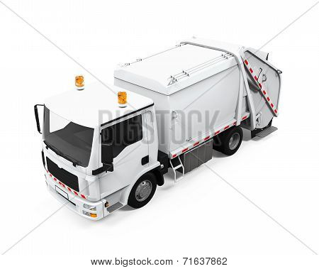 Garbage Truck Isolated
