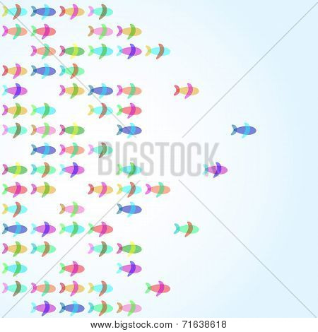 Colorful Fishes vector