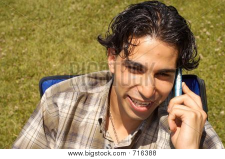 n el teléfono