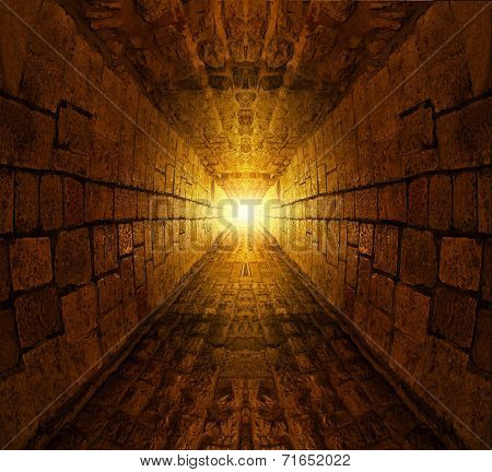 Medieval underground tunnel