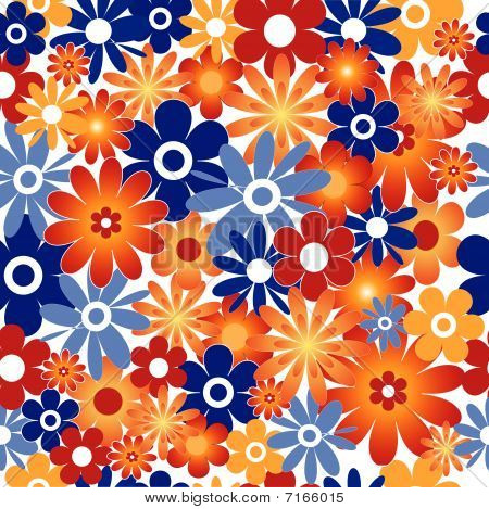 Fond de fleurs. Sans soudure