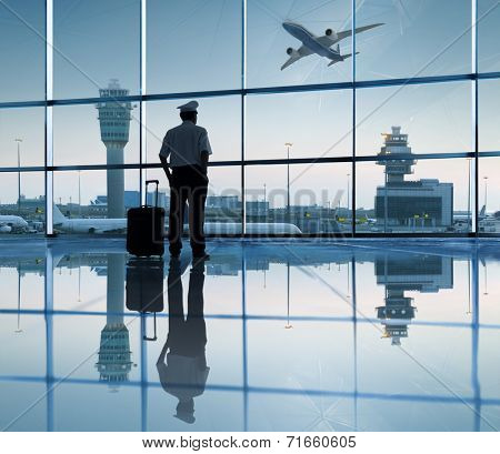 Pilot Waiting in the Airport