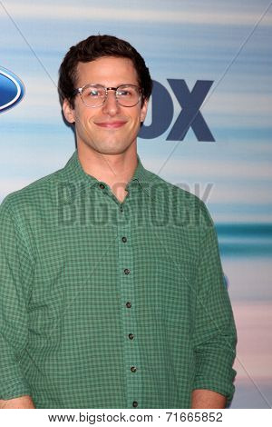 LOS ANGELES - SEP 8:  Andy Samberg at the 2014 FOX Fall Eco-Casino at The Bungalow on September 8, 2014 in Santa Monica, CA