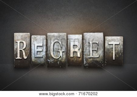 Regret Letterpress
