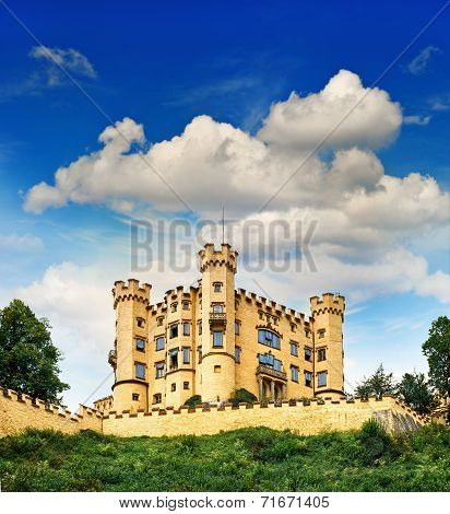 Hohenschwangau Castle In The Bavarian Alps, Germany