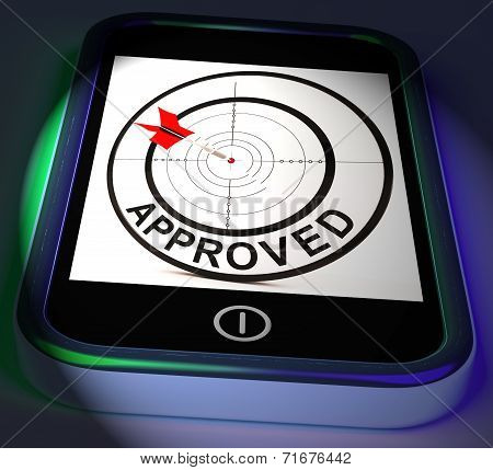 Approved Smartphone Displays Accepted Authorised Or Endorsed