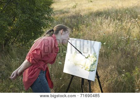 Artist On The Plain Air