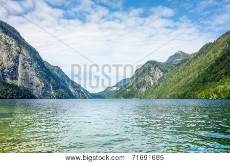 An image of the Koenigssee Berchtesgaden Bavaria Germany
