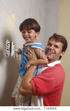 Padre e hijo pintura