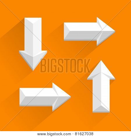 white arrows