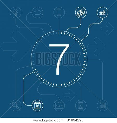 Minimalist vector presentation template design. Editable and sizable friendly.