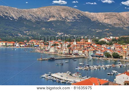 Town Of Baska Waterfront, Krk Island
