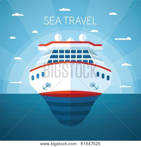 Sea Cruise Vector Concept