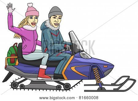 Snowmobile.
