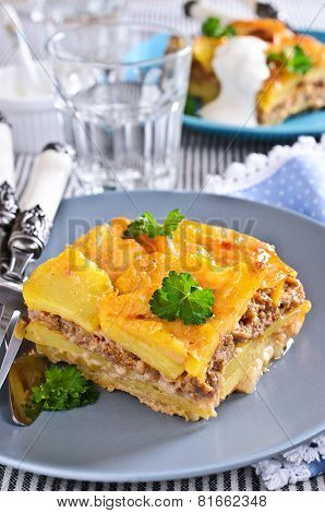 Graten Potatoes And Minced Meat