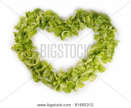 lettuce in heart shape