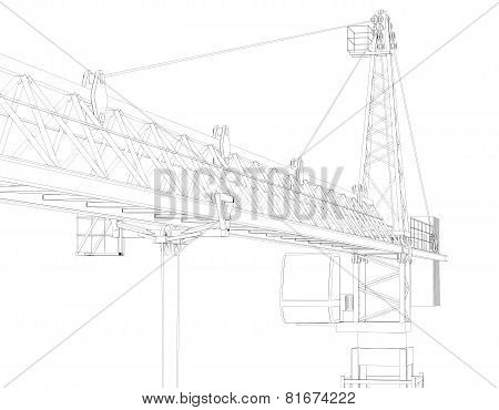 Tower crane, top