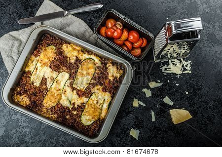 Noodle-free Zucchini Ribbon Lasagna