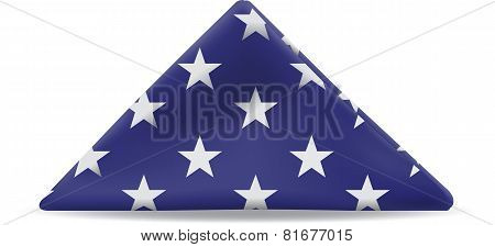 Folded U. S. Flag