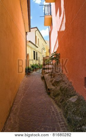 Alleyway. Brienza. Basilicata. Italy.