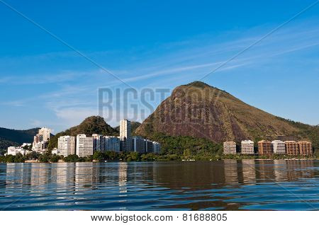 Rio de Janeiro Mountains Around Lagoon