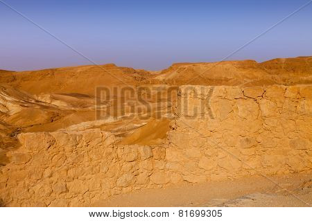 Sunrise View From Massada Fortress