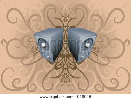 스피커 배경