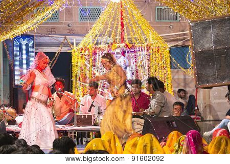 Local Nightly Street Festical In Jodhpur