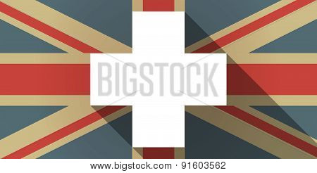 Uk Flag Icon With A Pharmacy Sign