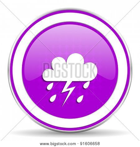 storm violet icon waether forecast sign