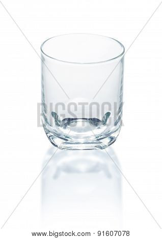 Empty glass isolated