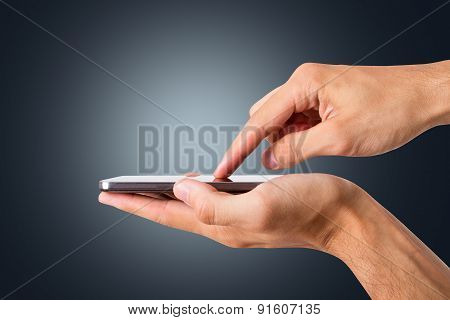 Smart Phone With Blank Screen