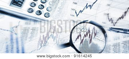 Stock Quotes With Magnifier And Calculator