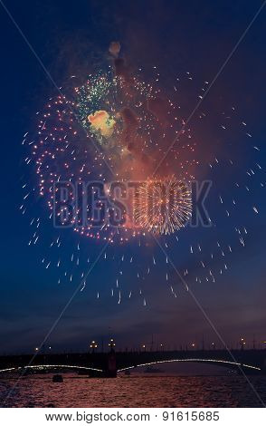 Celebration Of The Victory Day In The Second World War In Saint-petersburg, Russia On The 9Th Of May