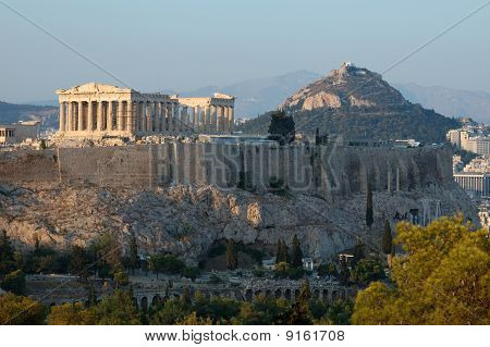 Atina, Yunanistan Balkanlar Akropolis ünlü antik landmark