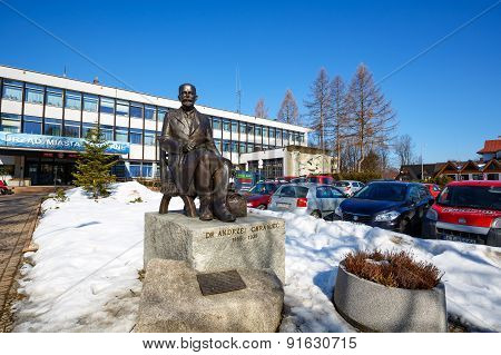 Statue To Andrzej Chramiec, Zakopane