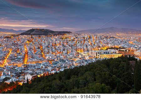 Athens from Lycabettus Hill.