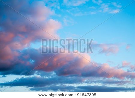 Sunset  with clouds
