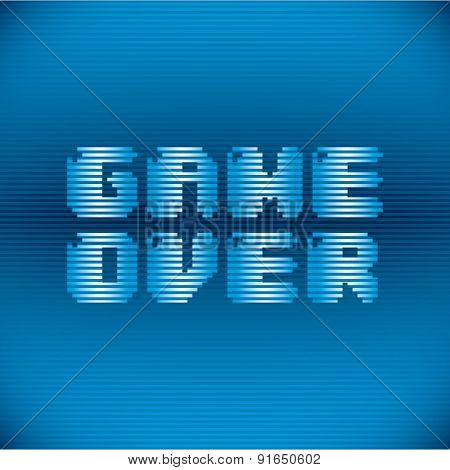 Videogame design over blue background vector illustration