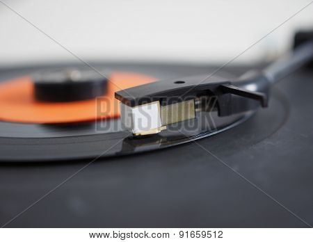Vinyl Record On Turntable